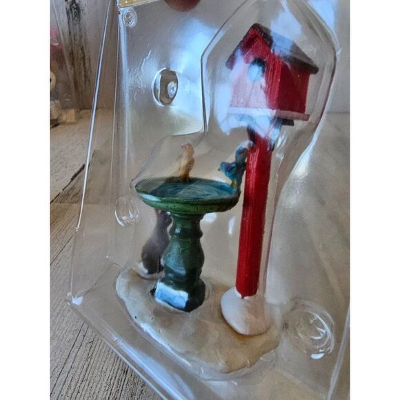 Lemax deer fountain rabbit birds birdhouse accessory village Xmas 2011 new - Picture 5 of 6